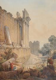 Louis-Francois Cassas -Temple de Bacchus